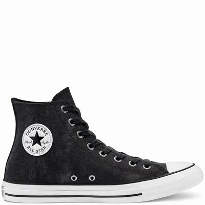 Converse Washed Canvas Chuck Taylor All Star - Naisten Matalavartiset Tennarit - Mustat